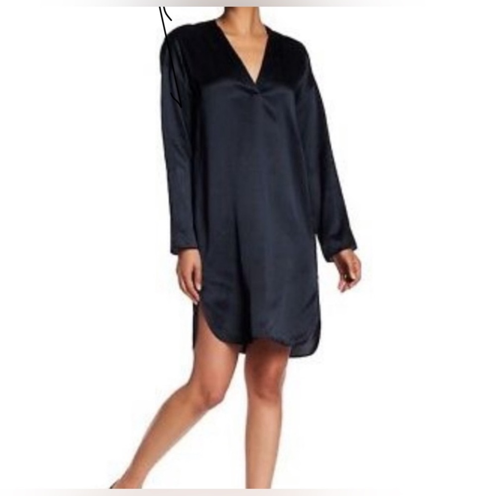Vince Satin tunic dress 100% silk